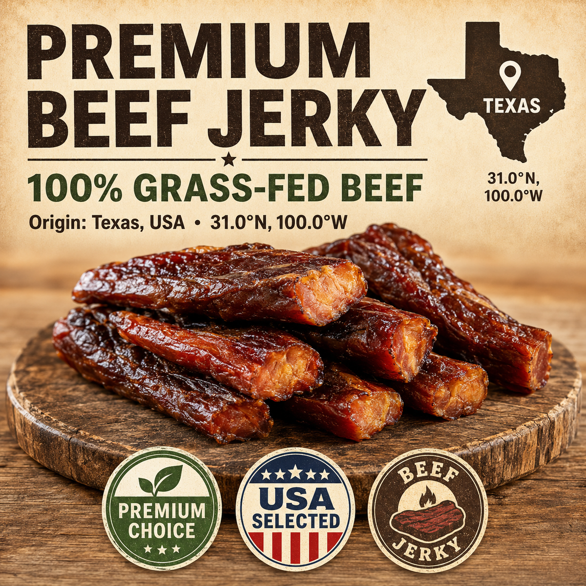100% Grass-Fed Premium Beef Steak-G$