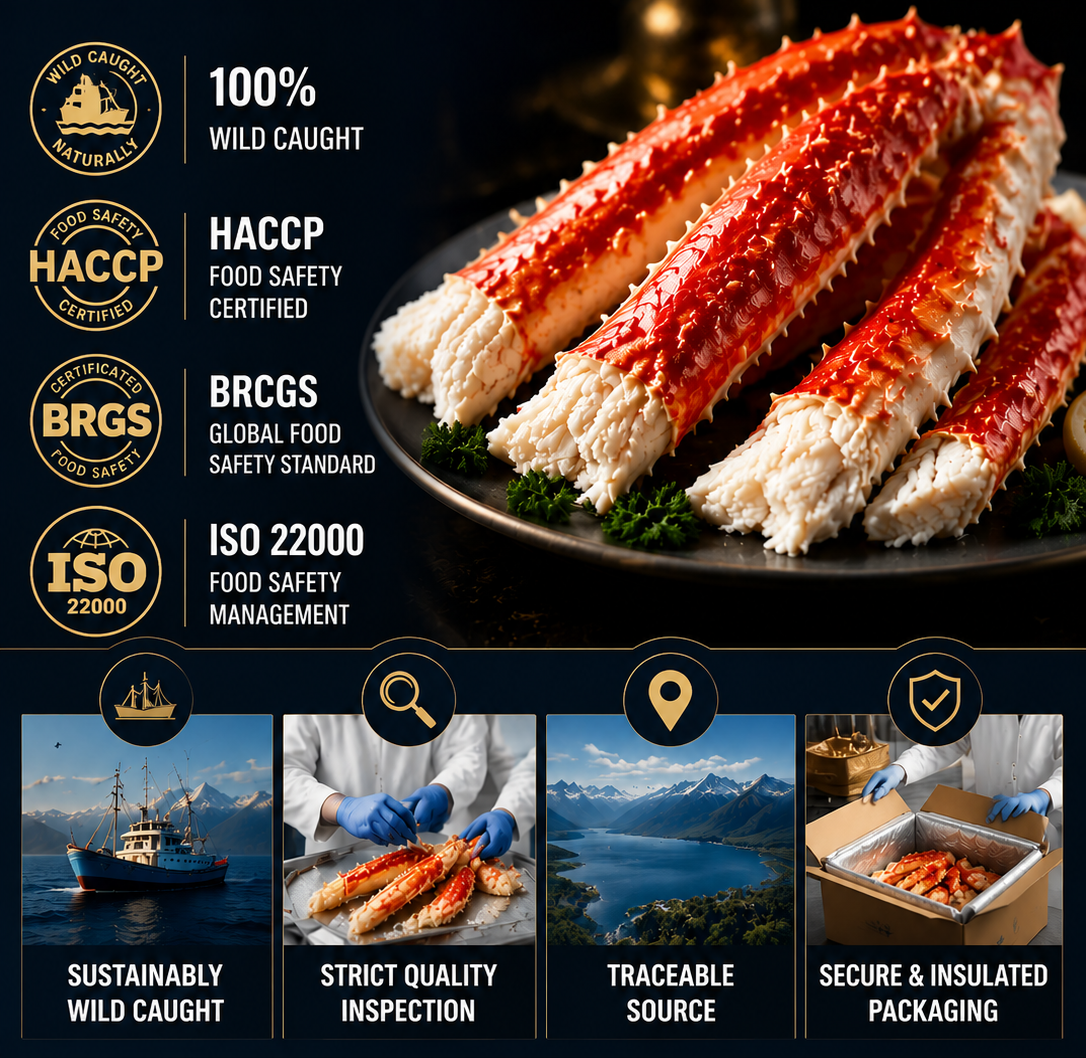 🦀Alaskan Red King Crab Legs | Wild‑Caught Bristol Bay Seafood-G$