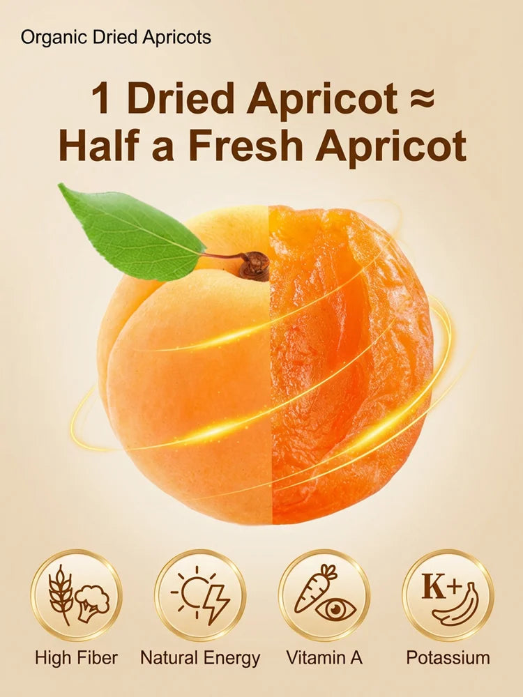 🍑Specialty California Valley Dried Apricots, Naturally Sweet Non‑GMO Dried Fruit-G$